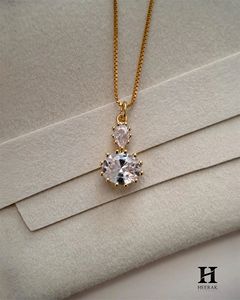 Pendentif minimaliste en or avec diamant de laboratoire certifié IGI, forme ronde, collier pendentif - Product Image 5