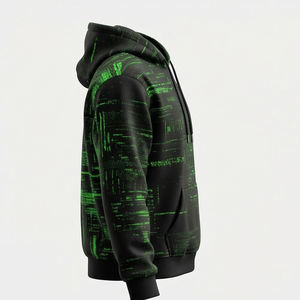 Sudadera con Capucha Personalizada por Sublimación, Estampado Gráfico en Toda la Superficie, Sudadera de Forro Polar para Hombre, Estilo Urbano, Sudadera Extra Grande - Product Image 4