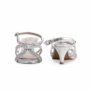 Sandalias de Tacón Fancy Plateadas Modelo FN5984 - Product Image 2