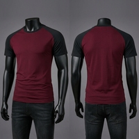 T-shirt de sport pour homme 100% coton tricoté, tissu léger haute performance, évacuation de l'humidité, séchage rapide, respirant, coupe classique, entraînement
