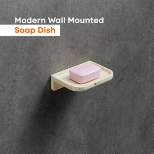 Support à Savon en Céramique Effet Marbre avec Drainage pour Salle de Bain et Douche – Offre Spéciale - Product Image 1