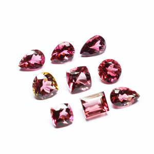 Tourmaline rose ovale ronde de haute qualité forme de mélange de poire personnaliser la taille pierre naturelle à facettes coupe pierre précieuse en vrac Tourmaline rose - Product Image 5