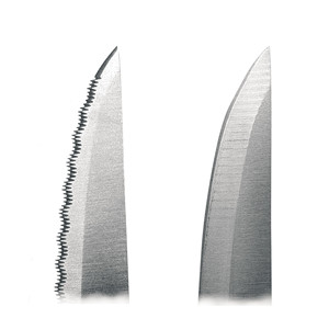 Set di 6 coltelli da bistecca con manici neri e lame in acciaio inossidabile per uso in cucina - Product Image 2