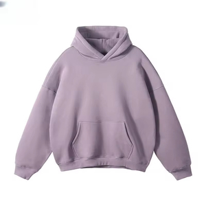 <b>Men's</b> Hooded Sweatshirt Solid Color Oversized Casual <b>Pullover</b> With Pocket Knitted French Terry Autumn Wear <b>pullover</b> Knitted - Product Image 3