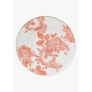 Assiette de présentation ronde en métal rose floral de luxe, festonnée, en fer, pour la décoration de table de mariage, de fête ou d'événement, ensemble de vaisselle - Product Image 2