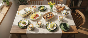 Cazuela Rectangular de Porcelana Blanca, Apta para Horno y Lavavajillas, Multifuncional, con Tapa, para Comidas Familiares, No Tóxica - Product Image 3