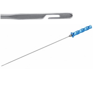 Zetomedpro Suture <b>Puller</b> Round Handle Surgical Instrument Knot Pusher Suture Passer overall Length 35cm-ZETOMEDPRO - Product Image 1