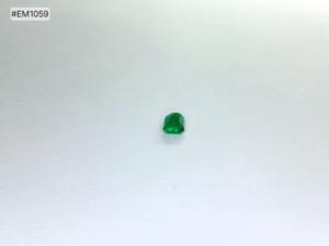 Tono verde oscuro, esmeralda zambiana 100% natural, forma octogonal, 0,88 quilates, piedra preciosa suelta auténtica para pendientes o collar, joyería - Product Image 4