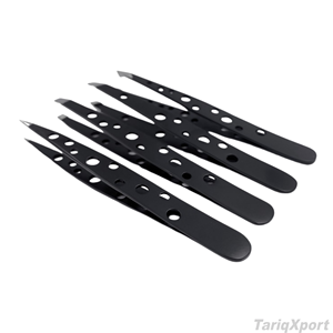 Pinzas Profesionales Personalizadas de Acero Inoxidable Duradero para Cejas Inclinadas, para Extensión de Pestañas - Product Image 5