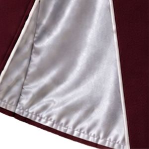 Burgundy Men's Hooded <b>Puffer</b> <b>Jacket</b> and Trousers with <b>Silver</b> Embroidery Casual Winter Wedding Party Wear - Product Image 6