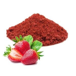 Poudre de fraise naturelle premium, fraises lyophilisées en poudre pour la pâtisserie et les glaces - Product Image 1