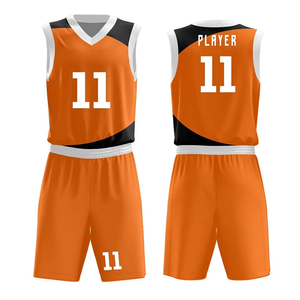 Uniforme de basket-ball au design élégant, nouvelle conception, vente en gros, personnalisé, 100% polyester, imprimé par transfert thermique - Product Image 6