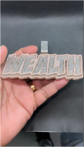 จี้ห้อยคอทรงกลมแบบเต็มเม็ดประดับเพชรโมอิสซาไนต์ สไตล์ฮิปฮอปสุดเทรนดี้ ดีไซน์เฉพาะตัว พร้อมสร้อยเชือก ทำจากเงินแท้ สำหรับทั้งชายและหญิง - Product Image 2