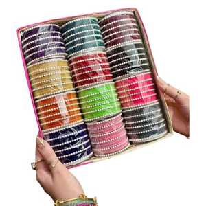 Velvet <b>Glass</b> <b>Bangles</b> & Girls Top Manufacturer Made <b>Glass</b> Churiyan Sets With OEM ODM Service - Product Image 1