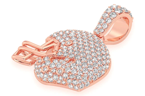 Iced Out <b>Gaming</b> <b>Controller</b> Pendant Rose Gold Finish VVS Moissanite Hip Hop Luxury Statement Necklace Jewelry for Gamers - Product Image 1