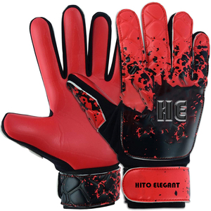 Custom Design Black and Pink Soccer Goalkeeper <b>Gloves</b> With 4mm German Latex Negative Cut With Screen Print - Product Image 4