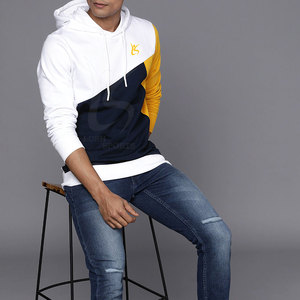 Custom Design High Quality <b>Pullover</b> <b>Men</b> Hoodies Casual Wear Plus Size Cotton Blended Hoodies For Online Sale - Product Image 4