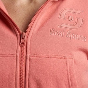 Sudadera con capucha y cremallera para hombre Goal Sports, diseño de dibujos animados, forro polar, bolsillo frontal con logo, corte regular, ropa de invierno - Product Image 3
