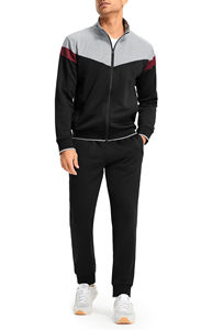 ชุดวอร์มกีฬาผู้ชาย คุณภาพสูง เนื้อผ้านุ่ม ระบายอากาศได้ดี ชุดเซ็ตผ้าฝ้ายสำหรับผู้ชาย - Product Image 4