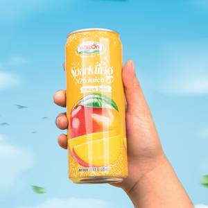 Bebidas Refrescantes, Jugo de Guayaba Rosa Espumoso al 30%, 320 ml, Agua de Coco Carbonatada Enlatada, Jugo de Frutas, Servicio OEM de Marca Privada - Product Image 4