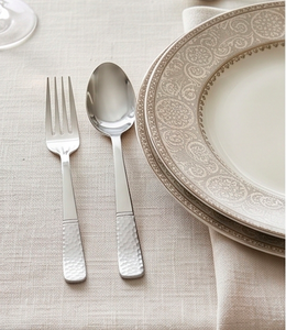Ensemble de couverts en acier inoxydable martelé artisanal de qualité supérieure pour mariages, hôtels et restaurants haut de gamme – Parfait pour les services de table - Product Image 5