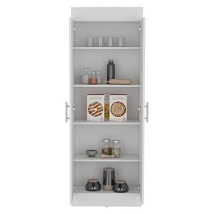 Armadio Dispensa a 2 Ante Nepal, Design Salvaspazio con Ripiani Multipli per Organizzazione Cucina - Product Image 5