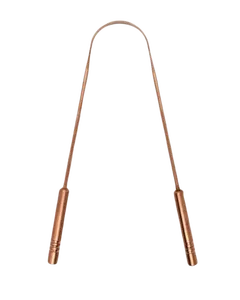 Raspador de lengua ayurvédico de cobre que ayuda a eliminar toxinas, bacterias y piel muerta de la lengua a precio de mayoreo. - Product Image 2