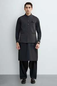 Ropa India y Pakistaní para Hombre, Conjunto de Shalwar Kameez con Chaleco, Ropa Étnica Premium para Bodas, Tallas, Colores y Diseños Personalizados, Nuevo Estilo - Product Image 2