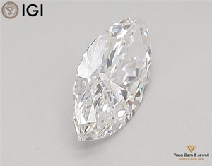 Diamante Cultivado en Laboratorio CVD de Corte Marquise de 0.50 Quilates, Color D, Claridad VVS1, con Certificado IGI, para Creación de Anillos Solitarios Personalizados - Product Image 4