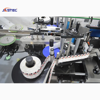 Machine d'étiquetage automatique double face pour bouteilles plates carrées, applicateur d'étiquettes avant et arrière pour flacons pharmaceutiques liquides