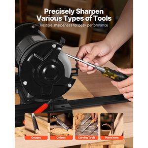 Kit Affilatura Vari Grind Pro per Smerigliatrici da Banco da 6 e 8 Pollici, Sistema Multi-Affilatura con Piattaforma e Braccio di Supporto Lungo per Affilatrici Elettriche - Product Image 6