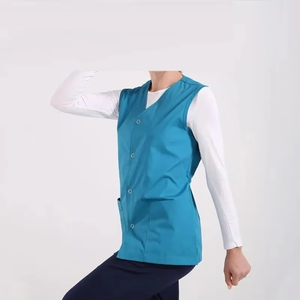 Veste médicale personnalisable pour femmes avec boutons, haut d'uniforme d'infirmière en toile de haute qualité, service OEM, usage hospitalier - Product Image 6