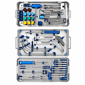 Kit d'instruments orthopédiques avec instruments pour la colonne vertébrale, outils chirurgicaux osseux en acier inoxydable, usage manuel en milieu hospitalier - Product Image 6