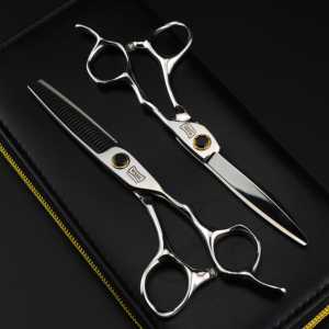Ciseaux de coiffure professionnels japonais SS en acier inoxydable pour salon de coiffure, ciseaux à effiler les cheveux - Product Image 1