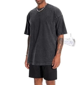 Camiseta Oversize Larga de Estilo Urbano, Ajuste Holgado Regular, Transpirable, 100% Algodón, Hombros Caídos, Manga Media, Venta al por Mayor, Resistente - Product Image 3