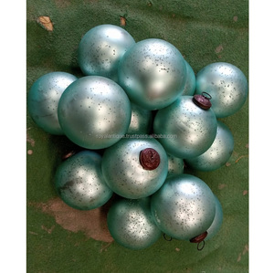 Antigüedades reales Adornos navideños Colgantes Bolas de árboles Decoración navideña colorida Adorno Bola de cristal - Product Image 2