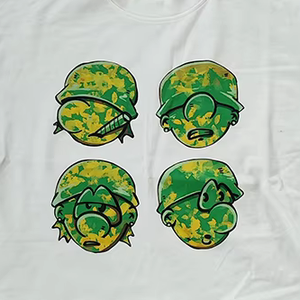 เสื้อยืดผู้ชาย ผ้าฝ้าย 100% คุณภาพสูง สไตล์โอเวอร์ไซส์ สตรีทแวร์ 280GSM ลายกราฟิกประดับเพชร - Product Image 3