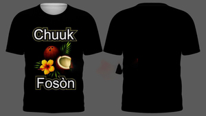 Nouvel Arrivage T-shirt Homme Noir Personnalisé Motif Tribal Polynésien Chuuk Impression par Sublimation sur le Devant Haute Qualité Vente en Gros - Product Image 3