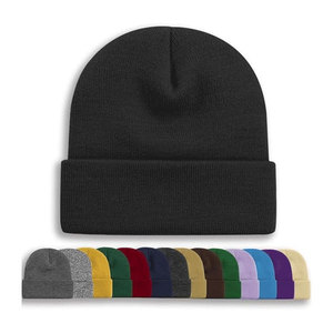 Gorro de Punto Impermeable White Bird Express con Borde Plegado, Ajustable, Decorado con Pedrería, Gorro de Invierno Liso para Unisex - Product Image 6