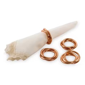 Porte-serviettes décoratif en métal, accessoire élégant pour serviettes, idéal pour les banquets, les mariages, les hôtels, les restaurants et les événements - Product Image 2