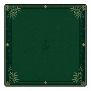 Tapis <span class=keywords><strong>de</strong></span> Mahjong Américain <span class=keywords><strong>en</strong></span> Bambou Vert Moderne <span class=keywords><strong>de</strong></span> Luxe Personnalisé <span class=keywords><strong>en</strong></span> Gros, 33x33 Pouces, Pliable, <span class=keywords><strong>en</strong></span> Néoprène Antidérapant pour <span class=keywords><strong>Table</strong></span> <span class=keywords><strong>de</strong></span> Jeu <span class=keywords><strong>de</strong></span> Poker - Product Image 1