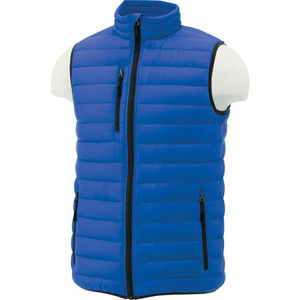 Chaleco Acolchado Azul de Lona para Hombre, Cuello Alto, Cortavientos, Ropa de Abrigo Informal de Otoño, Sin Mangas, Cierre de Cremallera, Tallas Grandes - Product Image 6