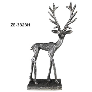 Tendencia Mundial 2025: Figura Decorativa de Animales Salvajes en Aluminio Chapado en Oro Hecha a Mano, Escultura Moderna Pulida, Zahid Exports Big - Product Image 5