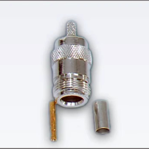 Connecteur crimpable N femelle 50 Ohm, adaptateur coaxial RF à montage sur panneau pour câble coaxial RG58 LMR195 RG142, terminal d'antenne - Product Image 1