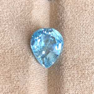 Aguamarina Natural Certificada Sin Calentar, Corte Pera, Azul Cielo, Gema Suelta, Piedra de Nacimiento de Marzo, Para Fabricación de Joyas, Proveedor Mayorista ZUBEDA - Product Image 6