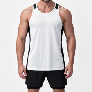 Wholesale Men's OEM Plus Size <b>Knitted</b> <b>Tank</b> <b>Tops</b> Premium Sleeveless Casual Fitness Wear High Quality Embroidery Customized Color - Product Image 1