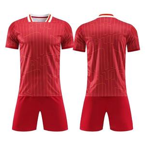 Ventes en gros d'uniformes de football sur mesure, maillot de football + shorts, 100% polyester respirant, vêtements d'équipe, fournisseur de logos, Pakistan, nouveauté - Product Image 5