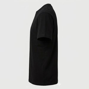 Nuevas Camisetas Negras con Cuello Redondo para Hombre, Logotipo DTF Personalizado RTS, Artículos de Alta Venta, Calidad 100% Algodón Poliéster, Ropa Urbana Transpirable - Product Image 4