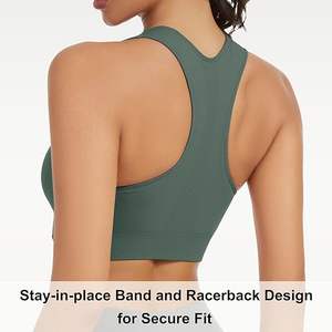 Sujetador Deportivo de Compresión Personalizado para Mujer, Ropa Deportiva para Gimnasio, Running y Yoga, Tela Spandex de Alta Calidad, Anti-Exposición, Ajustado y Cómodo - Product Image 2