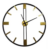 Horloge murale de luxe grande taille, design squelette industriel en métal noir, chiffres romains, mouvement à quartz silencieux pour loft, bureau, décoration intérieure